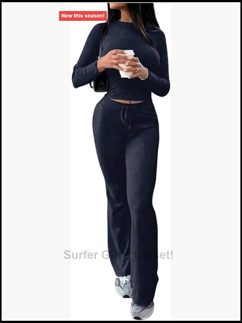 2 Piece Pants Outfits Long Sleeve Tracksuit Athletic Workout Flare Pants Set